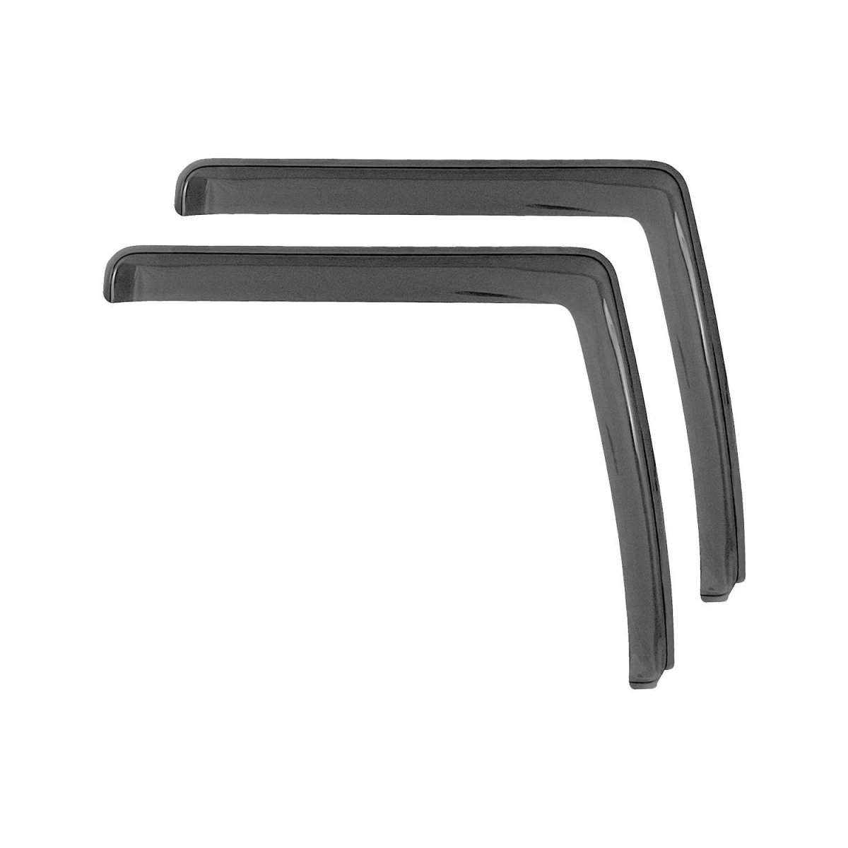 Ford Transit Connect Wind Deflector - Omac - Acrylic 2 Pcs - Black Smoke - '10-'13